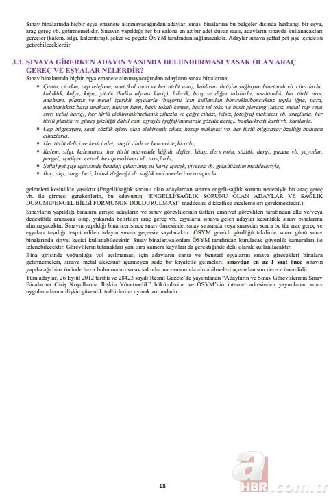 YKS başvuru kılavuzu tam 142 sayfa! YKS 2020 başvurusu yapmadan mutlaka okuyun! İşte 2020 YKS başvuru kılavuzu 22