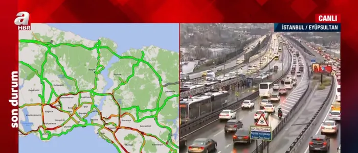 Son dakika: İstanbul'da trafik yoğunluğu! Hava bugün nasıl olacak? - 1