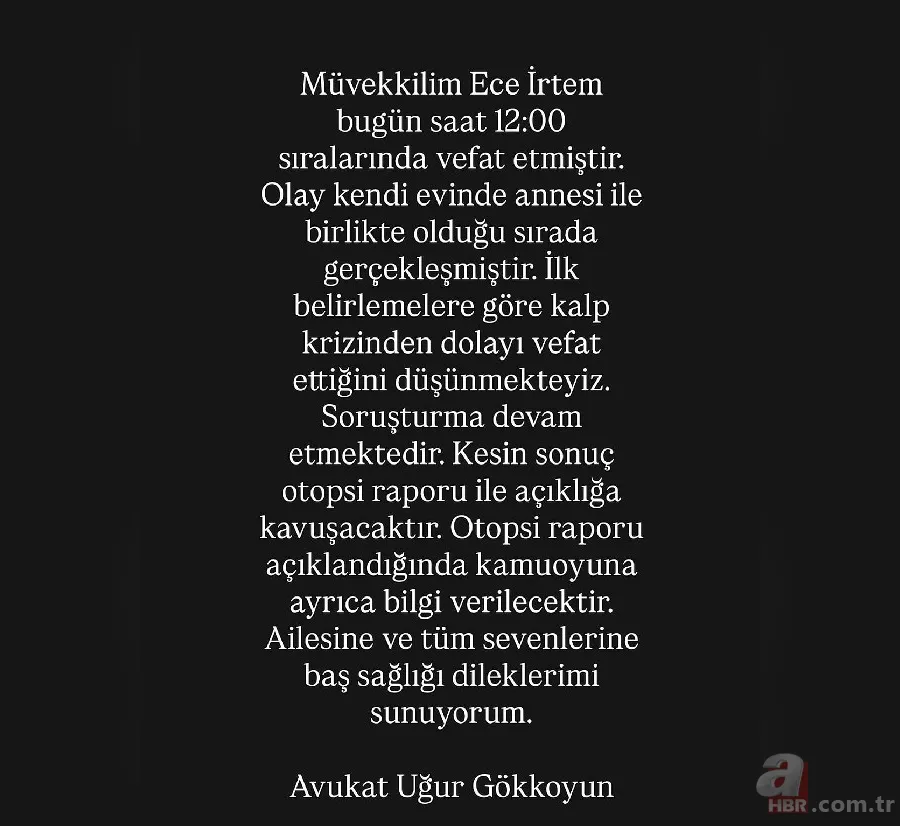 Dizi camiasının acı kaybı: Ece İrtem'in ölümüyle ilgili soruşturma | İlk bulgular ortaya çıktı 4