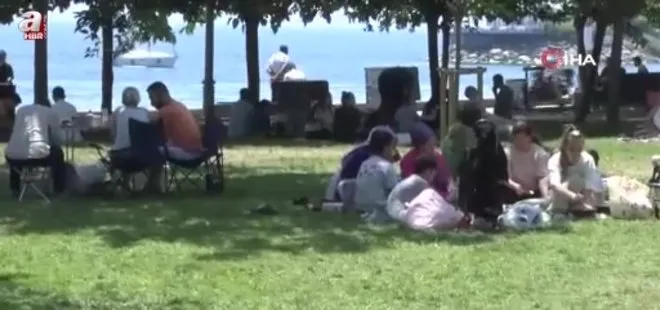 Bakırköy sahili bayram tatilinin son gününde doldu taştı