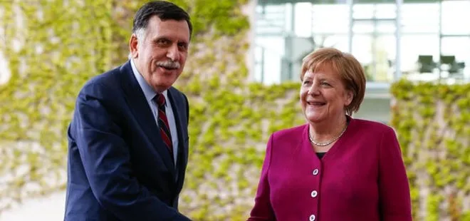 Son dakika: Almanya Başbakanı Angela Merkel, Fayiz es-Serrac ile görüştü