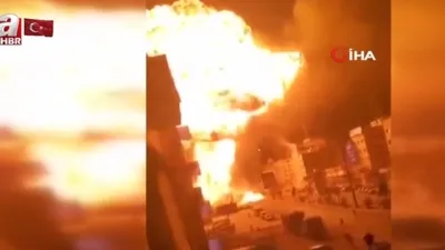 Benzin istasyonunda korkunç patlama!