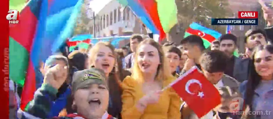 Son dakika: Şuşa zaferinin ardından Azerbaycan'da çifte bayram! Vatandaşlar sevinçlerini A Haber'le paylaştı 5