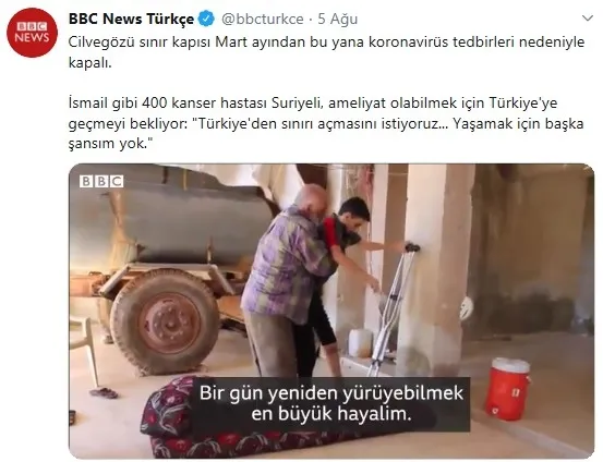BBC Türkçe'den Türkiye'ye karşı Suriyeliler üzerinden kirli algı operasyonu - 2