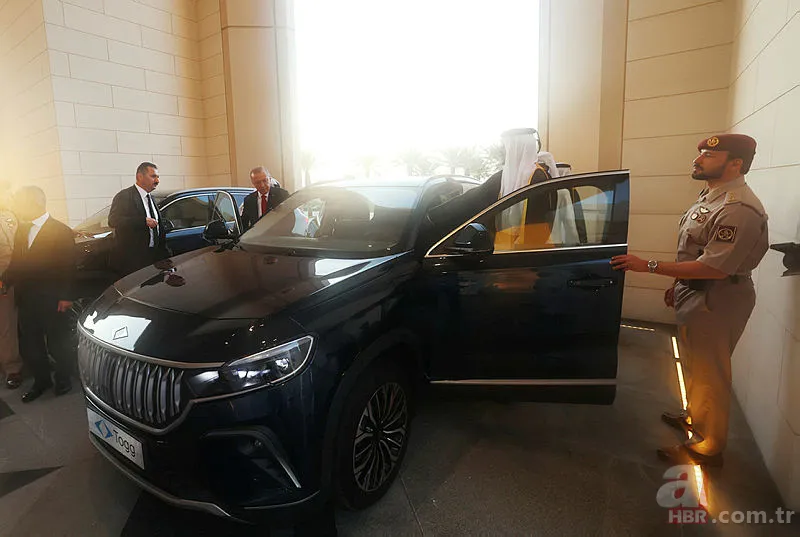 Başkan Erdoğan BAE Devlet Başkanı Al Nahyan'a TOGG hediye etti! Pamukkale beyazı ile Abu Dabi caddelerinde tur 16