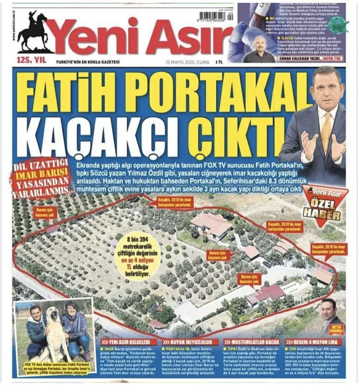 FOX sunucusu Fatih Portakal’ın kaçak çiftliğine vatandaşlardan ağır eleştiri! Adeta yerin dibine soktular