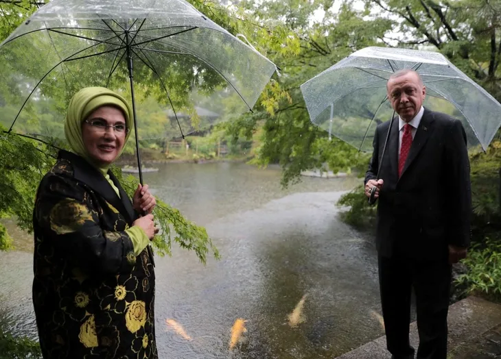 Başkan Erdoğan Japonya'da çay seremonisine katıldı