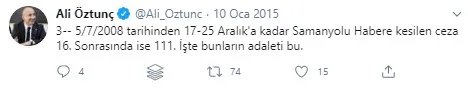 FETÖ kanallarına CHP desteği! RTÜK üyeliği yapan Kahramanmaraş Milletvekili Ali Öztunç örgüte böyle sahip çıkmış