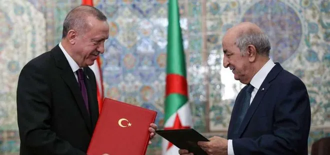 Son dakika: Başkan Erdoğan ile Cezayir Cumhurbaşkanı Abdülmecid Tebbun’dan önemli açıklamalar