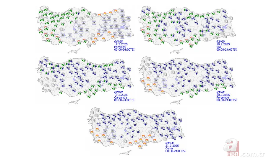 Bu hafta resmen DONACAĞIZ! Altay kar fırtınası Türkiye'yi etkisi altına alacak... 17 Şubat MGM hava durumu raporu 4
