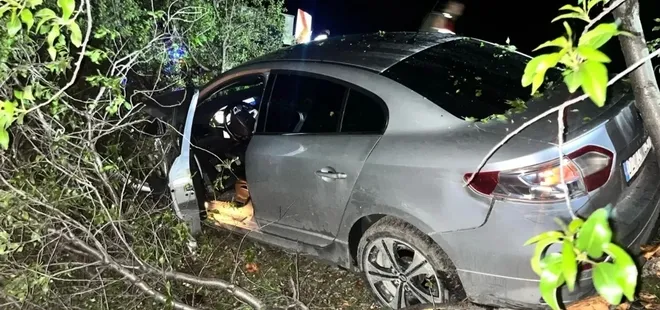 Otomobil şarampole yuvarlandı: 2 yaralı