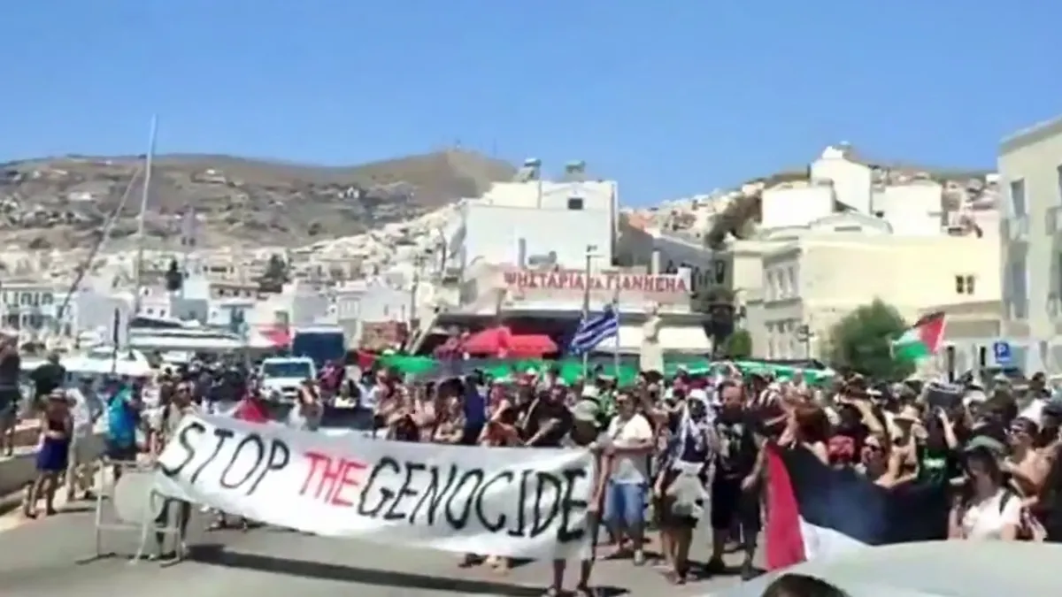 Yunanlılardan örnek davranış! Soykırımcı İsraillileri taşıyan kruvaziyere geçit verilmedi