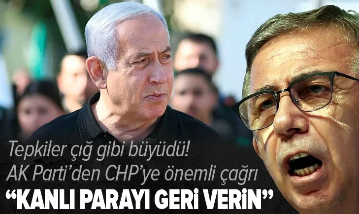 Son dakika | AK Parti'den CHP'ye önemli çağrı: Kanlı parayı geri verin