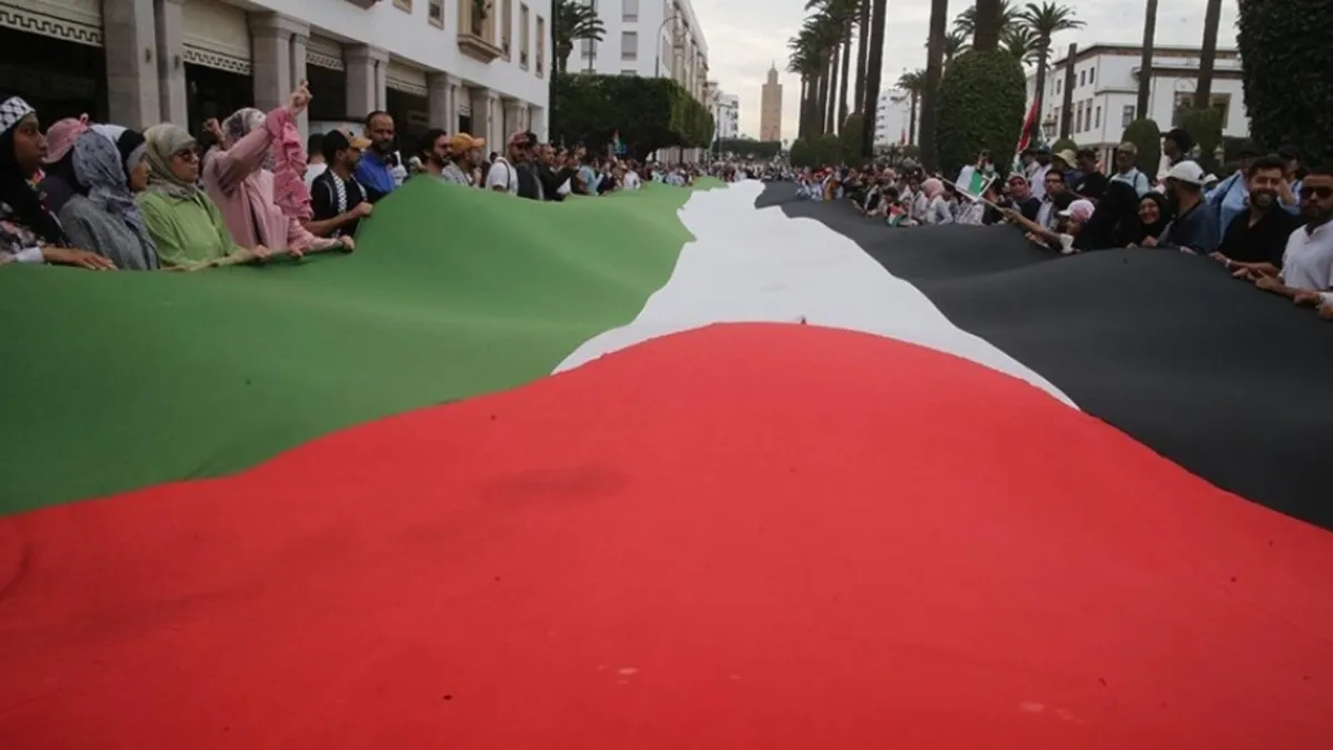 Faslı doktorlardan Gazze'deki saldırılara protesto