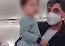 Uçakta ağlayan bebek böyle sustu!