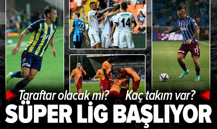 Süper Lig’de 64. sezon başlıyor! Beşiktaş ile Çaykur Rizespor açılışı yapacak! Seyirci olacak mı? Kaç takım olacak?