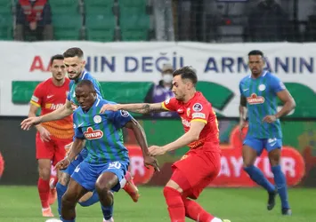 Son dakika: Rizespor 1-0 Kayserispor (MAÇ SONUCU ÖZET)