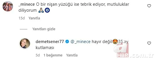 İbrahim Kutluay ile 13 yıl evli kalmıştı! Demet Şener sevgilisiyle paylaştı! Yüzüğü dikkat çekti... 6