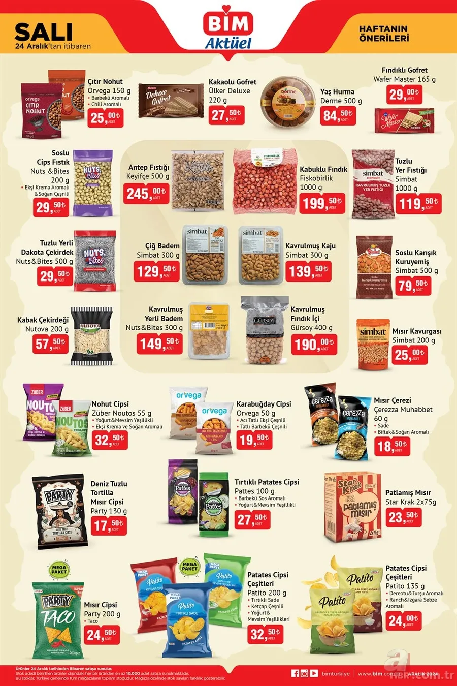BİM aktüel kataloğu 24-27 Aralık: Dubai çikolatası ve kuruyemiş festivali başladı! 3