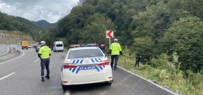 Zonguldak’ta kaza! Otomobil 30 metreden ormana uçtu, yaralı var