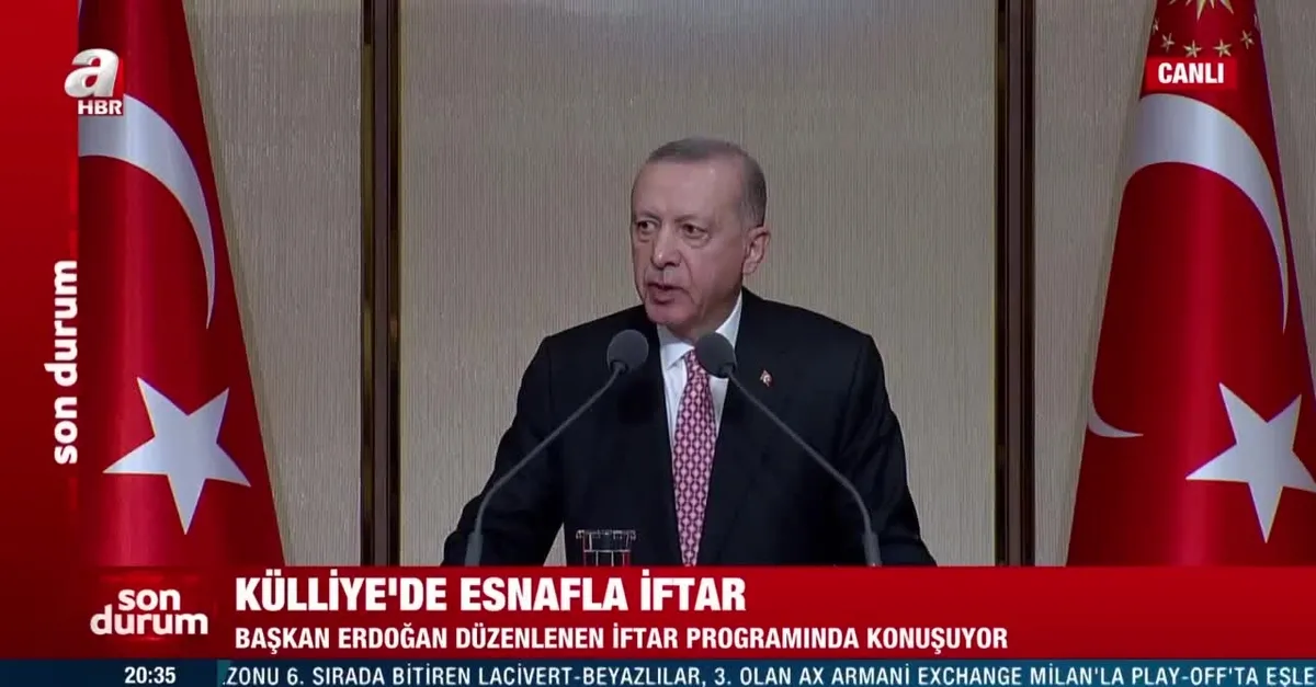 Başkan Erdoğan'dan esnaflarla düzenlenen iftar programında flaş açıklamalar