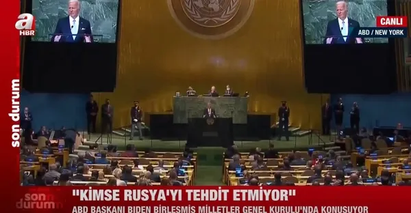 Biden BM Zirvesi’nde konuştu: Sorumsuz Putin kimse Rusya’yı tehdit etmiyor