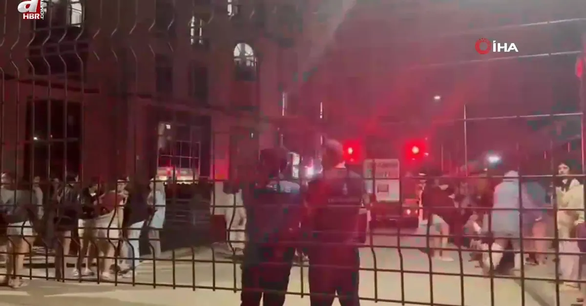 Tuzla'da öğrenci yurdunda korkutan yangın