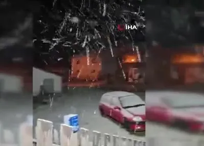 Bolu’nun yüksek kesimlerine kar yağdı