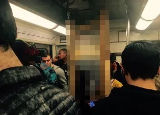 Metroda kan donduran görüntü! Görenler dehşete düştü...