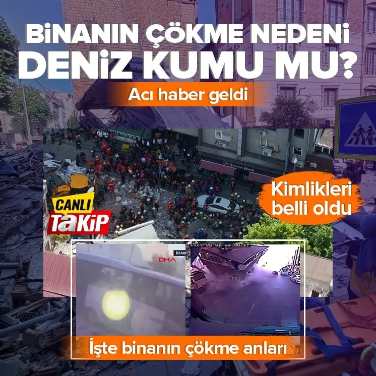 İstanbul’da bina çöktü! Ölü ve yaralılar var