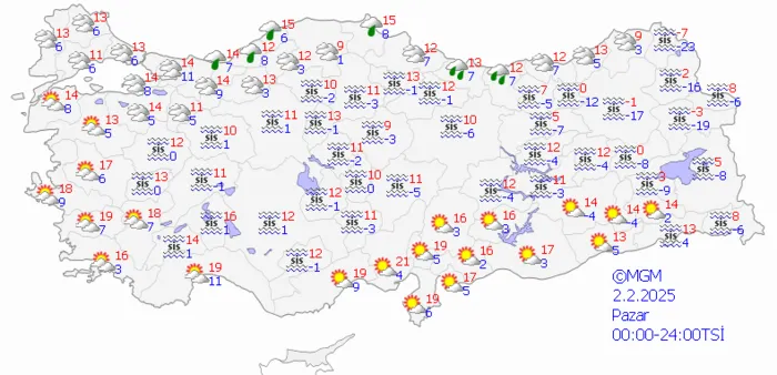 1738467381375.png Meteoroloji Genel Müdürlüğü'nün 5 günlük hava tahmin raporu (ahaber.com.tr)