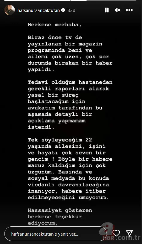 Bomba intihar iddiası! Hafsanur Sancaktutan'dan videolu yanıt geldi! Bileklerini gösterdi 8
