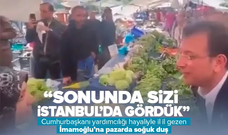 Pazar ziyareti sırasında İmamoğluna büyük şok