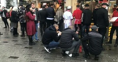 Taksim'de akılalmaz manzara! Yasağa uydular ama...