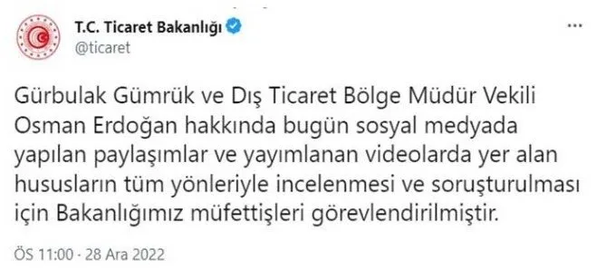 Ticaret Bakanlığı: Gürbulak Gümrük ve Dış Ticaret Bölge Müdür Vekili Osman Erdoğan görevden alındı - 3