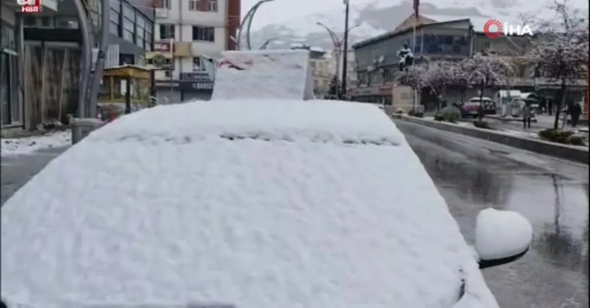 Nisanda lapa lapa kar yağışı