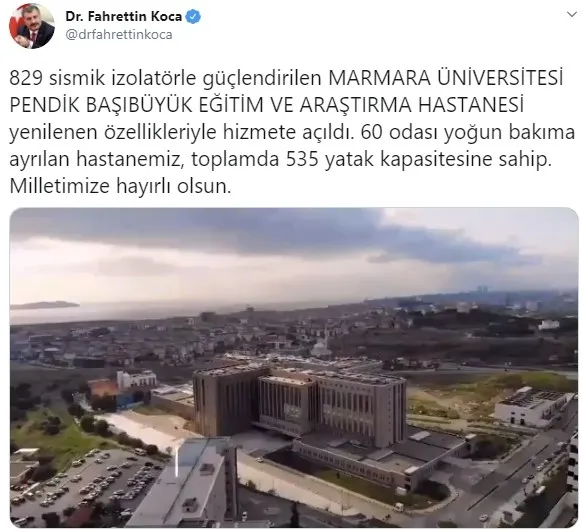 Marmara Üniversitesi Pendik Başıbüyük Eğitim ve Araştırma Hastanesi yenilenen özellikleriyle hizmete açıldı - 1