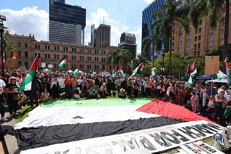 Avustralya'da 10 binler Gazze için ayaklandı! 7