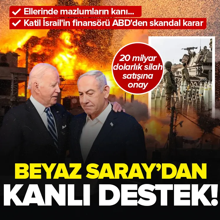 ABDden kanlı ortağı katil İsraile silah desteği!