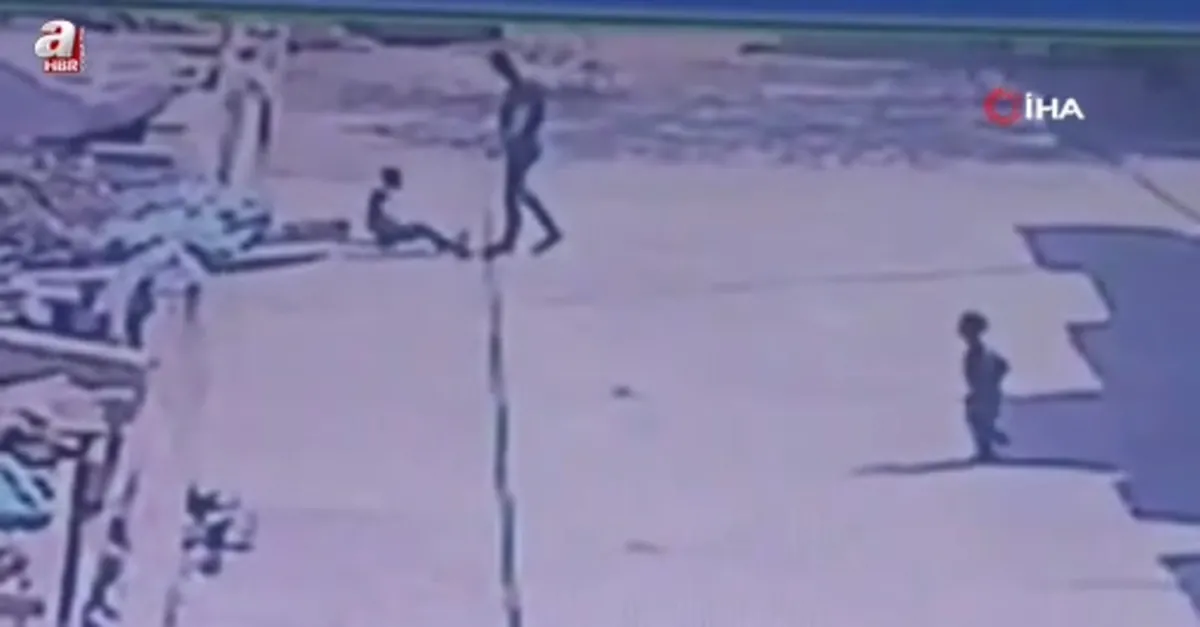 Kan donduran şiddet olayı kamerada