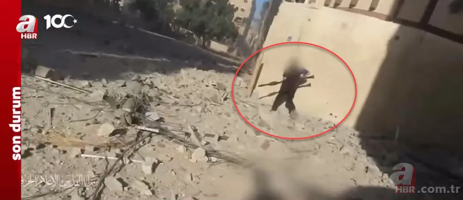 El Kudüs Tugayları Gazze'de katil İsrail'in tankını böyle imha etti! Cephe hattından sıcak görüntüler 2