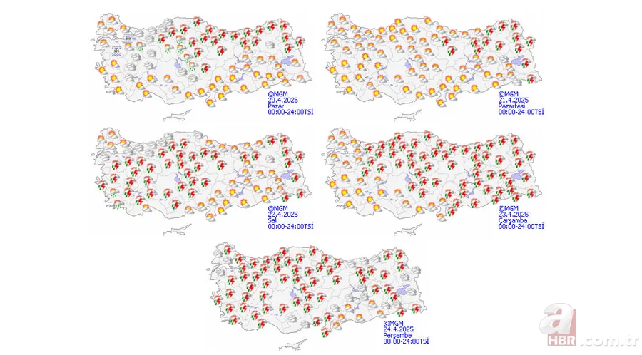 Nisan yağmurları başladı: 22 ilde sağanak uyarısı! Çöl tozu ve kuvvetli rüzgara dikkat: İstanbul, Kastamonu, Erzurum… 1