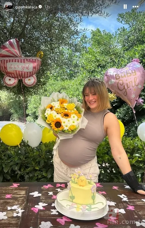 Tahminler doğru çıktı! Gizem Karaca'nın bebeğinin cinsiyeti belli oldu 7