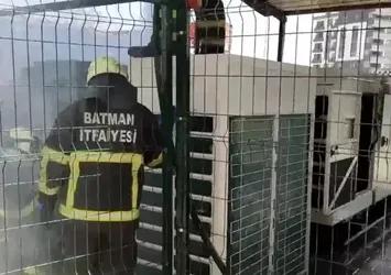 Batman'da jeneratör yangını
