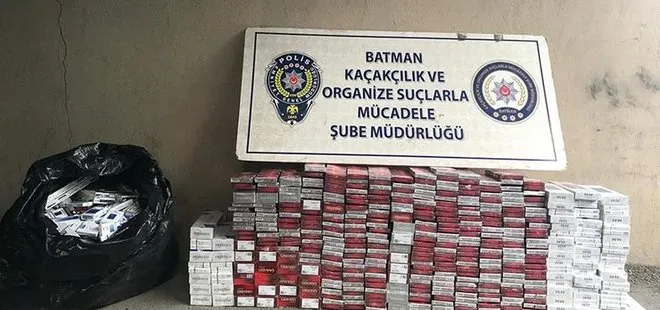 Batman’da 500 paket kaçak sigara ele geçirildi