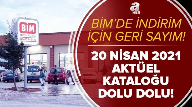 BİM'de indirim için geri sayım! BİM 20 Nisan 2021 aktüel kataloğuyla ucuzluk fırtınası! Salı günü itibarıyla...