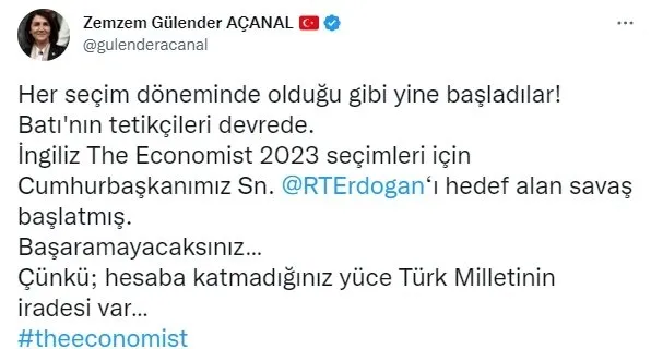 Batı’nın tetikçileri devrede! The Economist’in Başkan Erdoğan’ı hedef alan skandal manşetine tepkiler çığ gibi! Türkiye’den yanıt gecikmedi: Cehalet dolu sahte gazetecilik