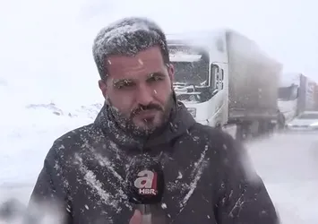 Erzurum-Bingöl yolunda kar ve tipi