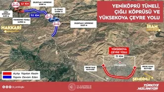 Hakkari’ye Terörsüz Türkiye yatırımları! Yüksekova'ya zaman kazandıran proje: Seyahat süresi 4 dakikaya indi
