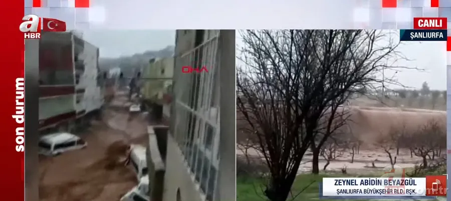 Şanlıurfa’da şiddetli sağanak sonrası sel! Korkunç görüntüler... Belediye Başkanı son durumu A Haber'de anlattı 19
